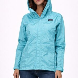 Women's Blue Patagonia Hooded Jacket